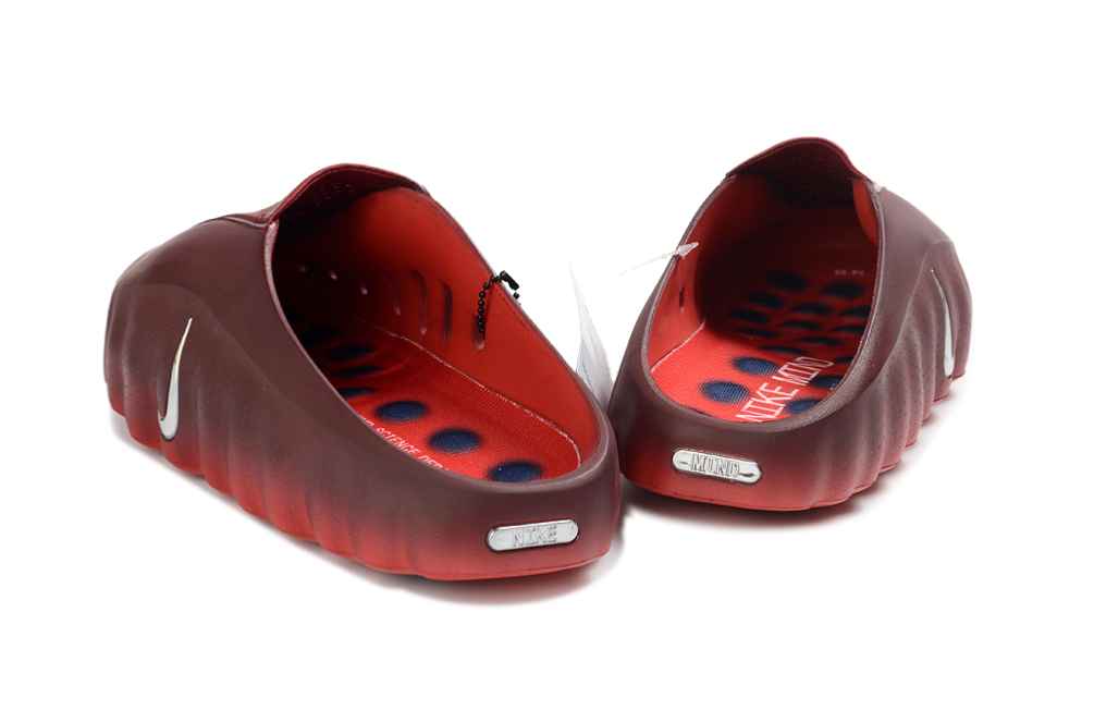 Nike Mind 001 Massage Slides – Unisex Comfort Recovery Sandals  - Dark Burgundy