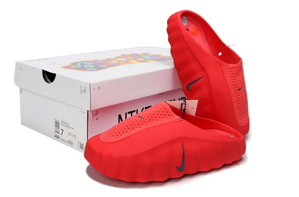 Nike Mind 001 Massage Slides – Unisex Comfort Recovery Sandals (Turquoise/Aqua) -Red