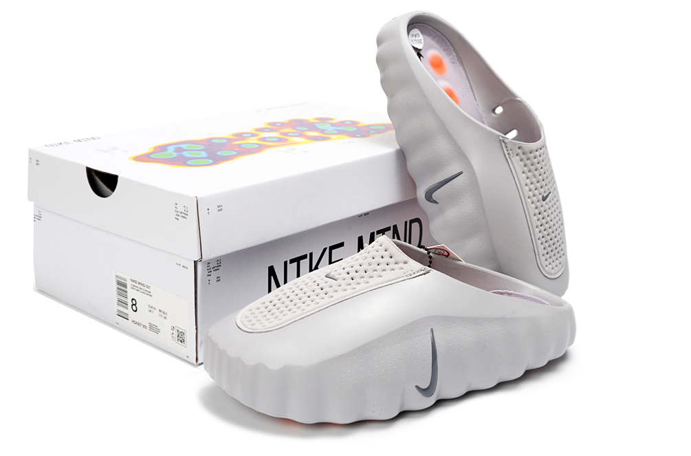 Nike Mind 001 Massage Slides – Unisex Comfort Recovery Sandals  - Gray