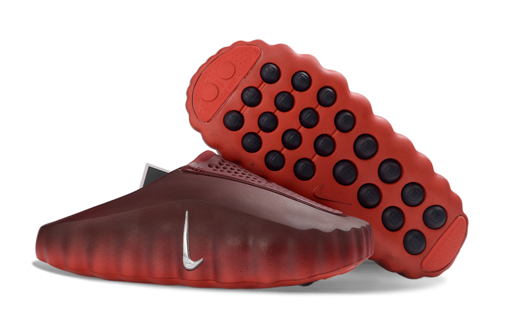 Nike Mind 001 Massage Slides – Unisex Comfort Recovery Sandals  - Dark Burgundy