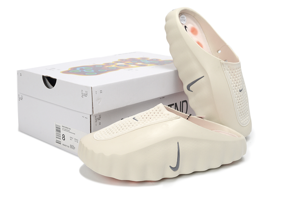 Nike Mind 001 Massage Slides – Unisex Comfort Recovery Sandals  - Off White